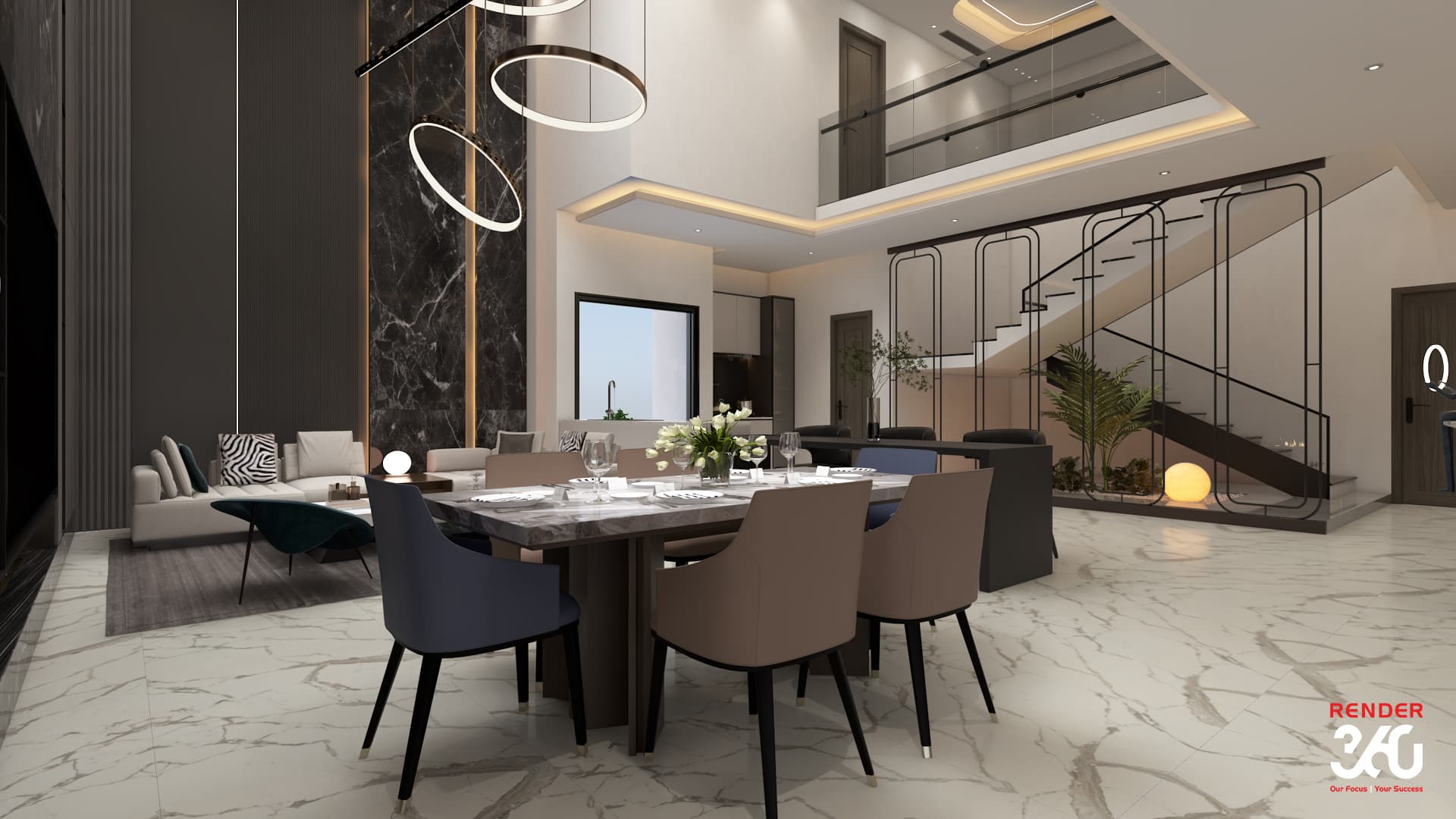 Penthouse residence interior